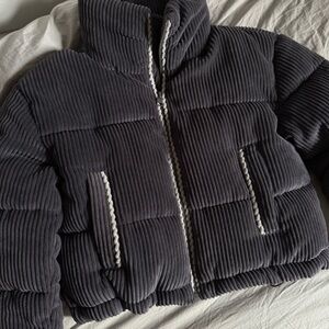 7 For All Mankind Corduroy Puffer Jacket size xs